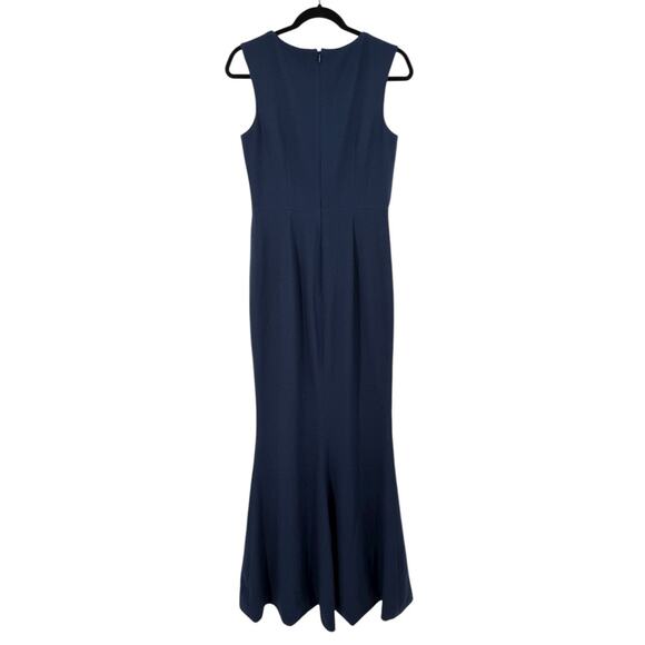Dress the Population Monroe Side Slit Gown dress navy blue size Medium M - Picture 5 of 8